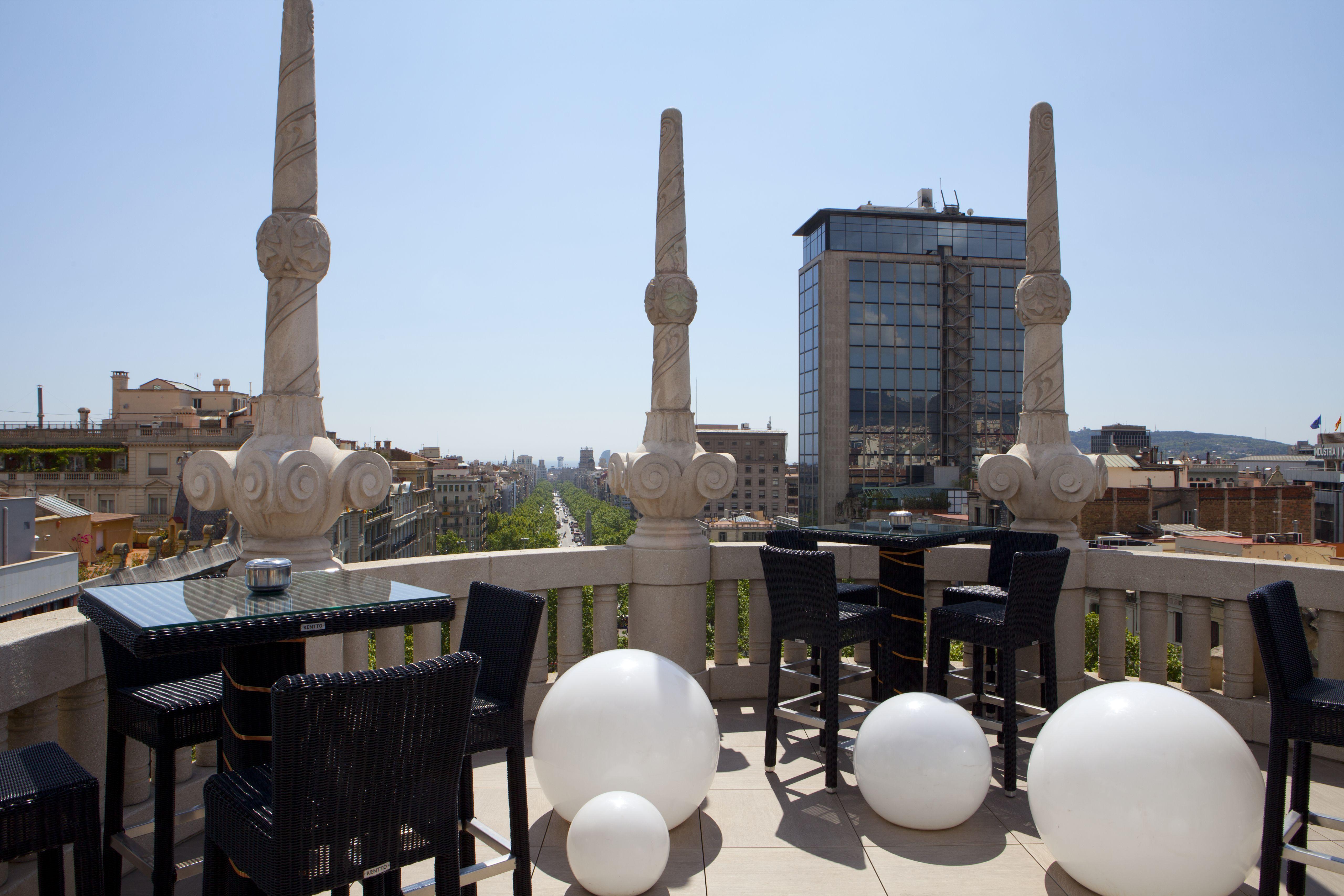 Hotel Casa Fuster G.L Monumento Barcellona Esterno foto The rooftop terrace